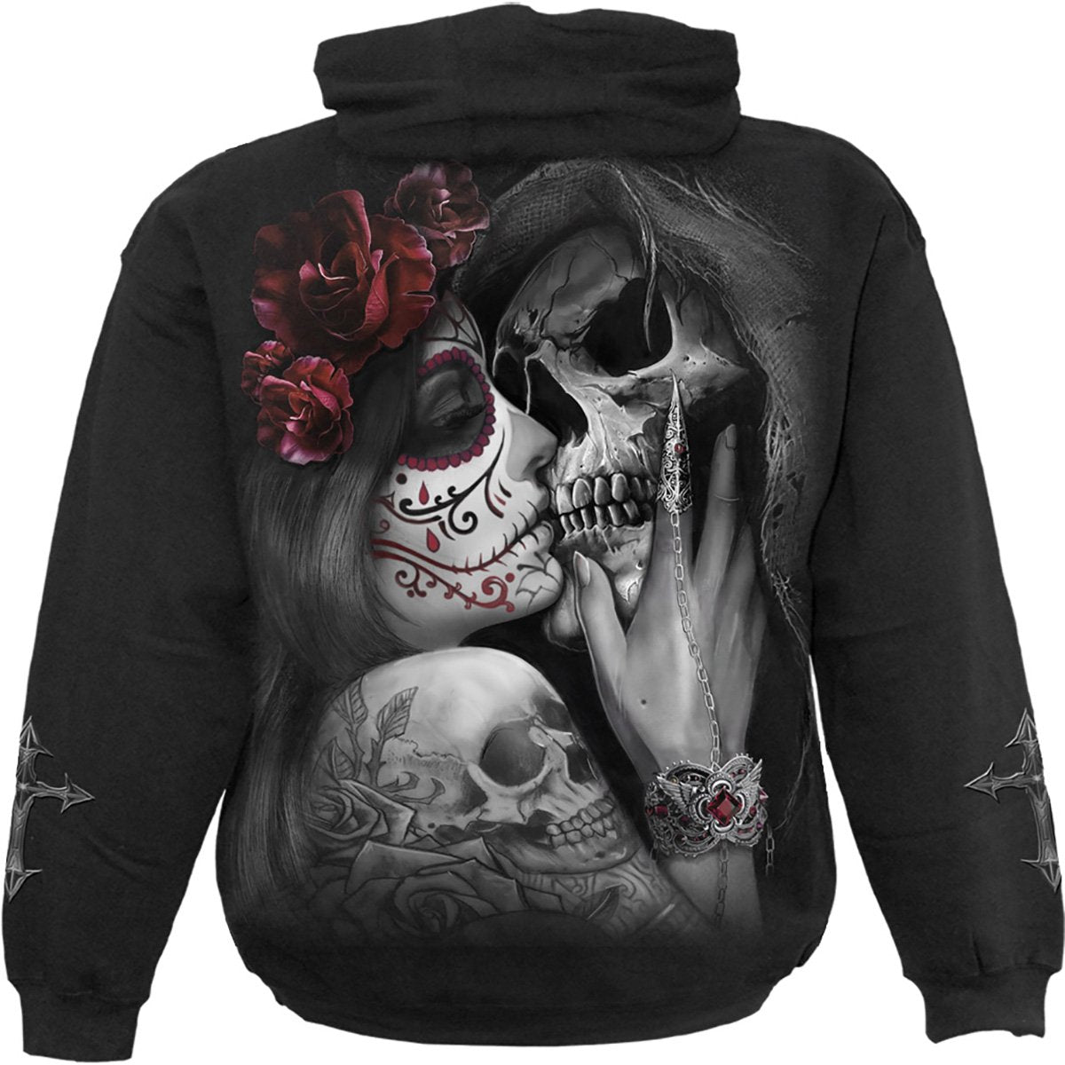 DEAD KISS - Hoody Black - Spiral USA