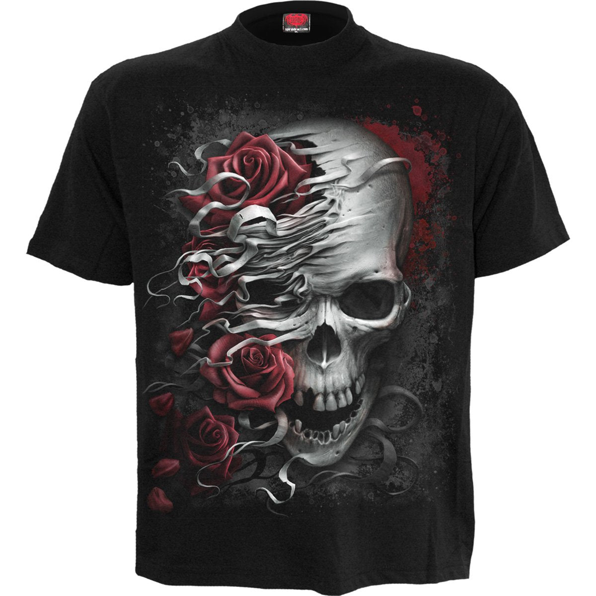 SKULLS N ROSES - T-Shirt Black - Spiral USA