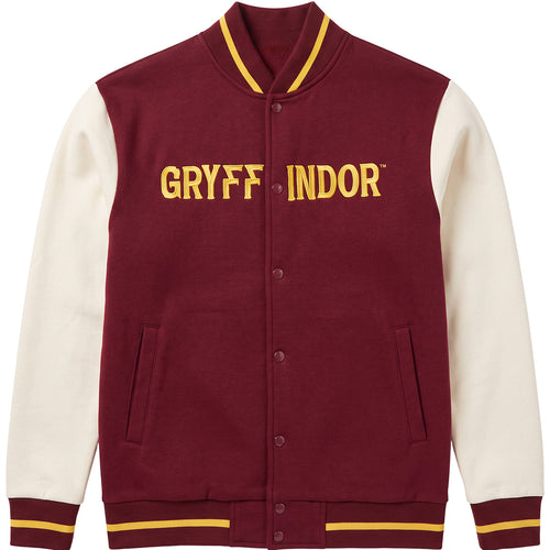 HARRY POTTER - GRYFFINDOR HOUSE NAME - Baseball Jacket Dk Maroon Contrast Slvs A