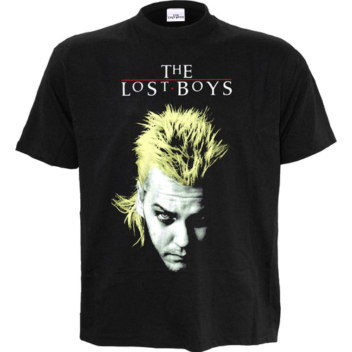 THE LOST BOYS - DAVID AND LOGO - Front Print T-Shirt Black