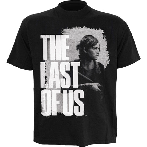 THE LAST OF US - ELLIE - Front Print T-Shirt Black