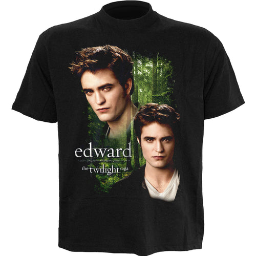 TWILIGHT - EDWARD - Front Print T-Shirt Black