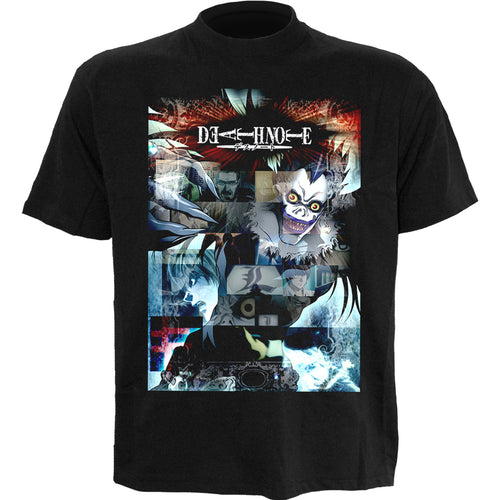 DEATH NOTE - GLITCH - Front Print T-Shirt Black