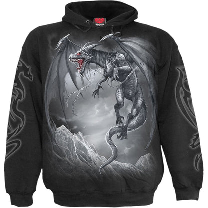 DRAGON'S CRY - Hoody Black - Spiral USA