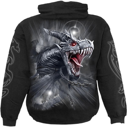 DRAGON'S CRY - Hoody Black - Spiral USA