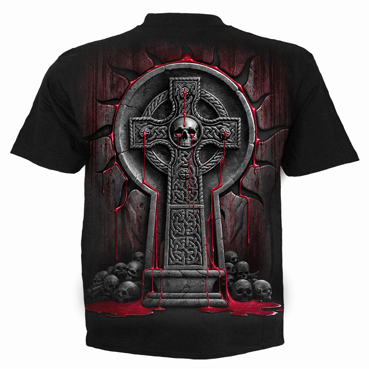 BLEEDING SOULS - T-Shirt Black - Spiral USA