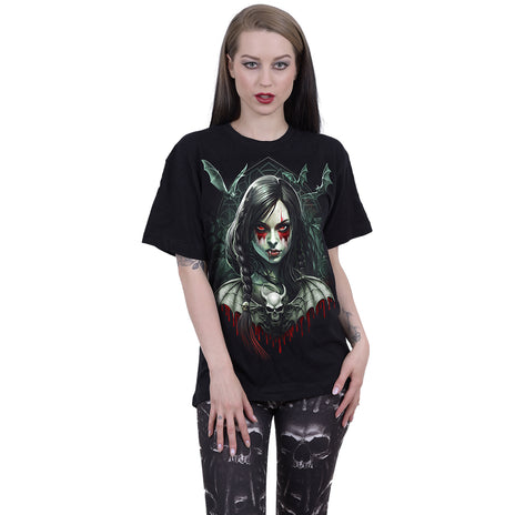 HALLOW'S EVE  - Front Print T-Shirt Black