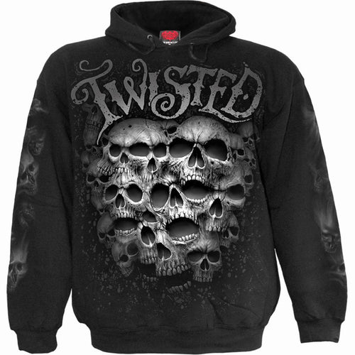 TWISTED SKULLS - Hoody Black