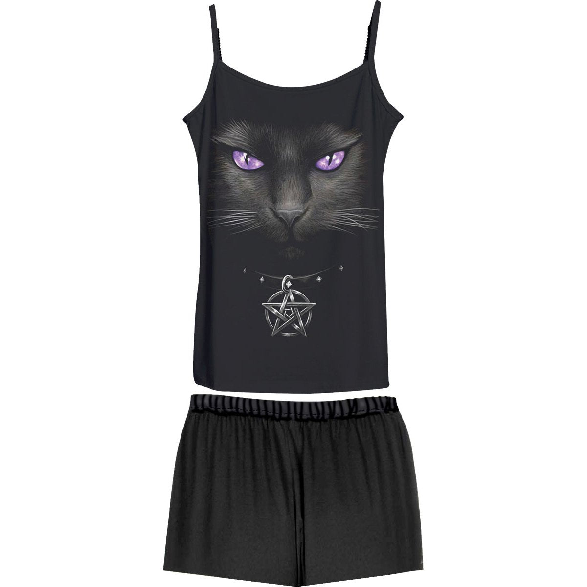 BRIGHT EYES - 4pc Gothic Pyjama Set - Spiral USA