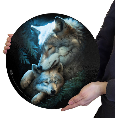 MOTHER'S LOVE - Glass Chopping Board (Circular)