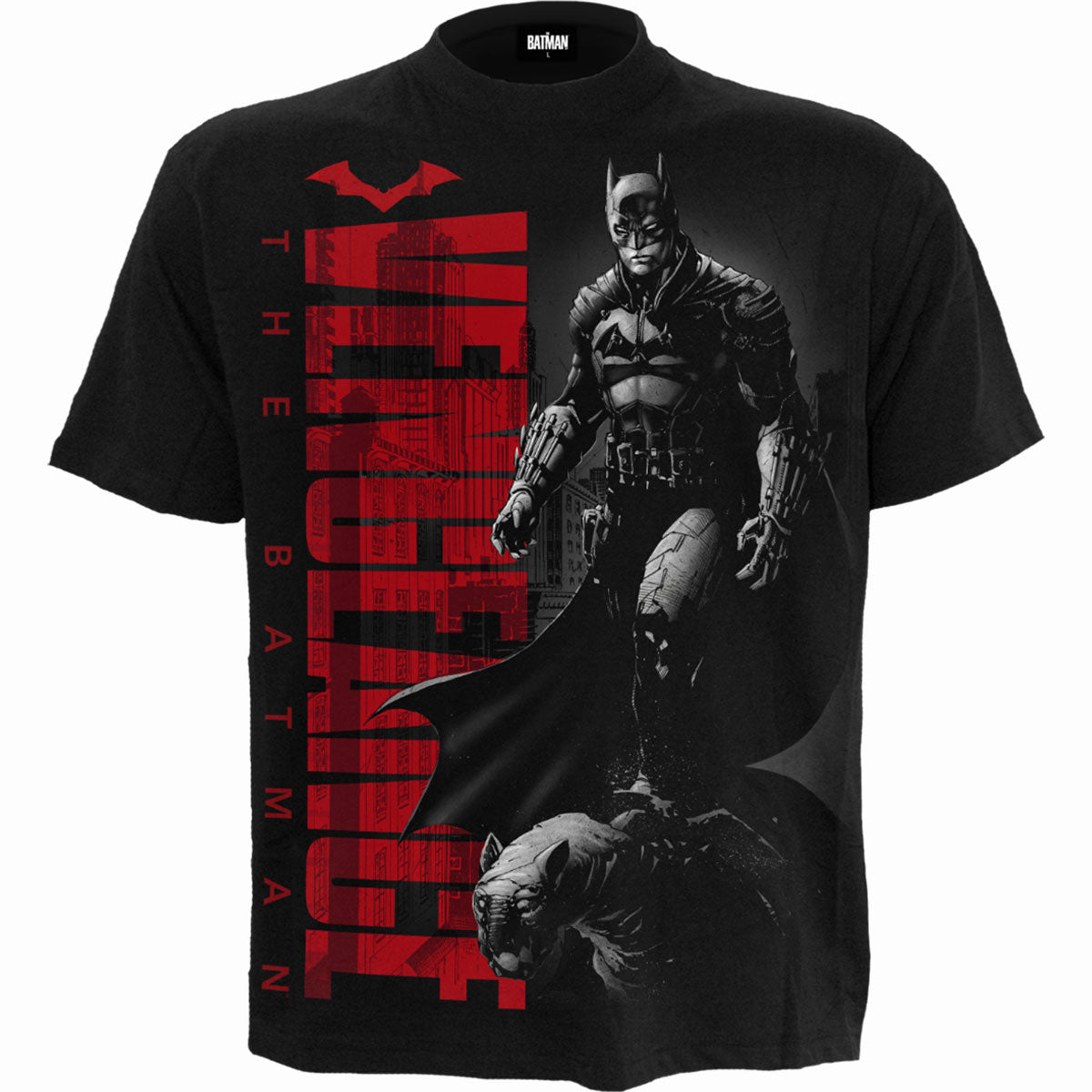 THE BATMAN - COMIC COVER - Front Print T-Shirt Black