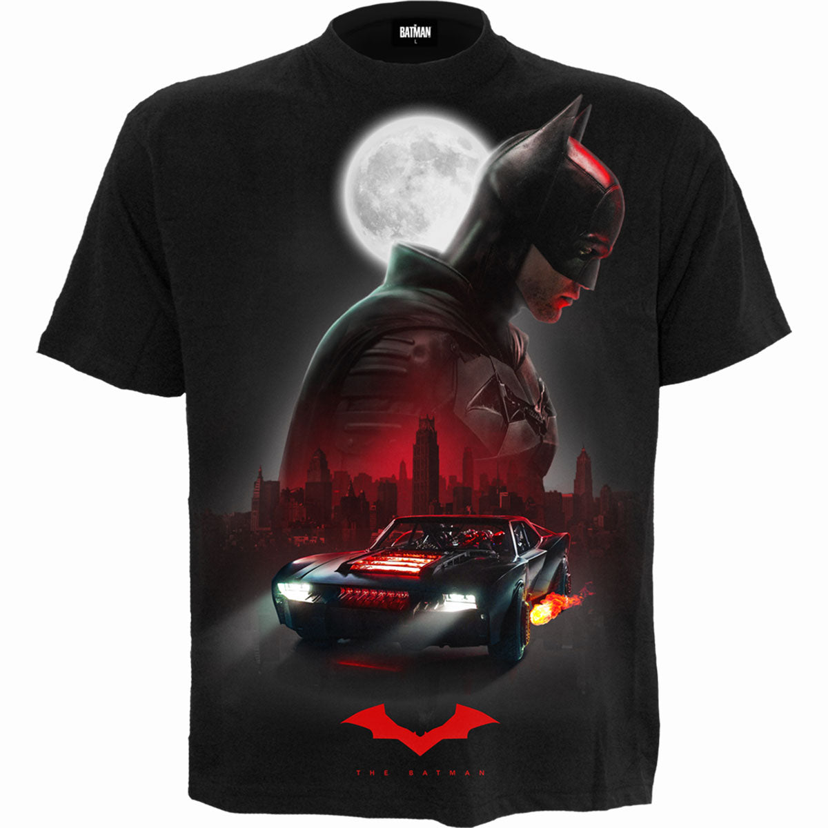 THE BATMAN - BATMOBILE - T-Shirt Black