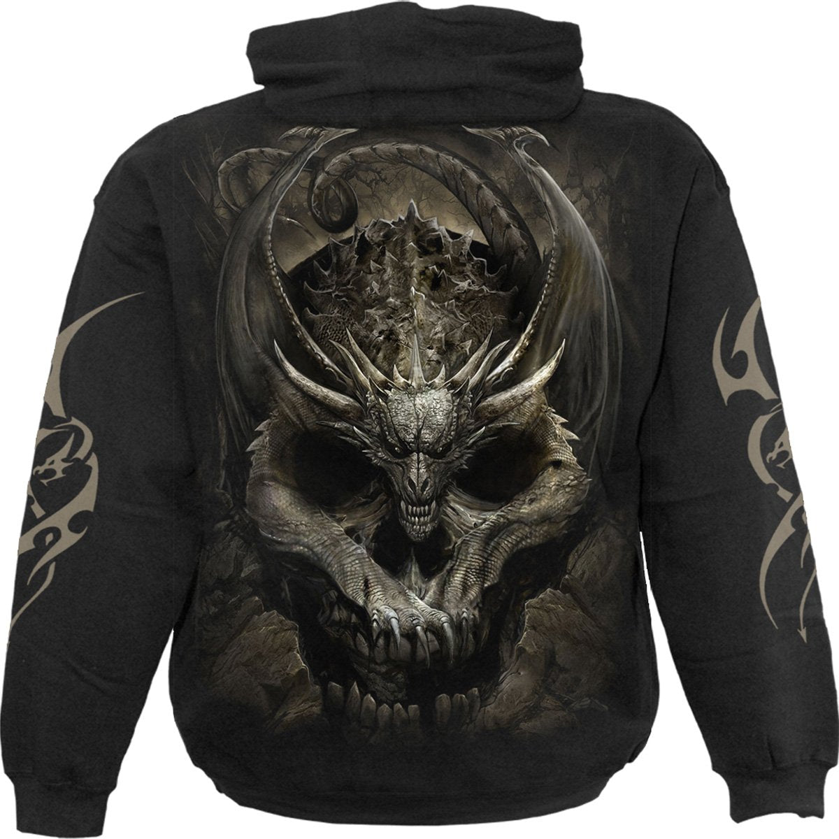 DRACO SKULL - Hoody Black - Spiral USA