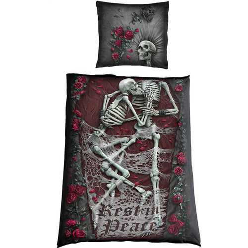 REST IN PEACE - Single One Print Bedlinen + EU Pillow