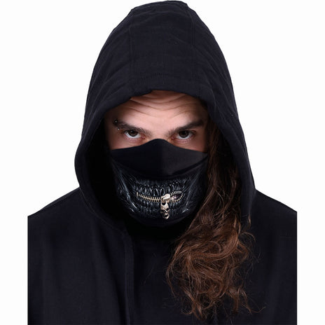 ZIPPED MOUTH - Premium Cotton Fashion Mask with Adjuster