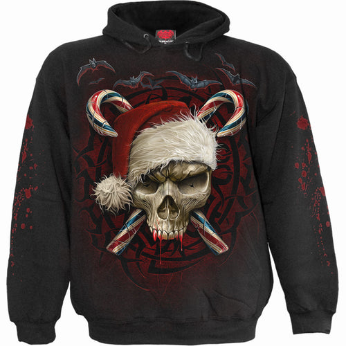 CANDY CANE SANTA - Hoody Black