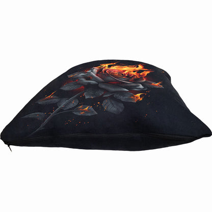 FLAMING ROSE - Square Cushion