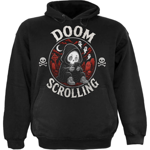 DOOM SCROLLING  - Hoody Black Front Only