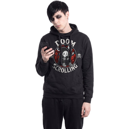 DOOM SCROLLING  - Hoody Black Front Only