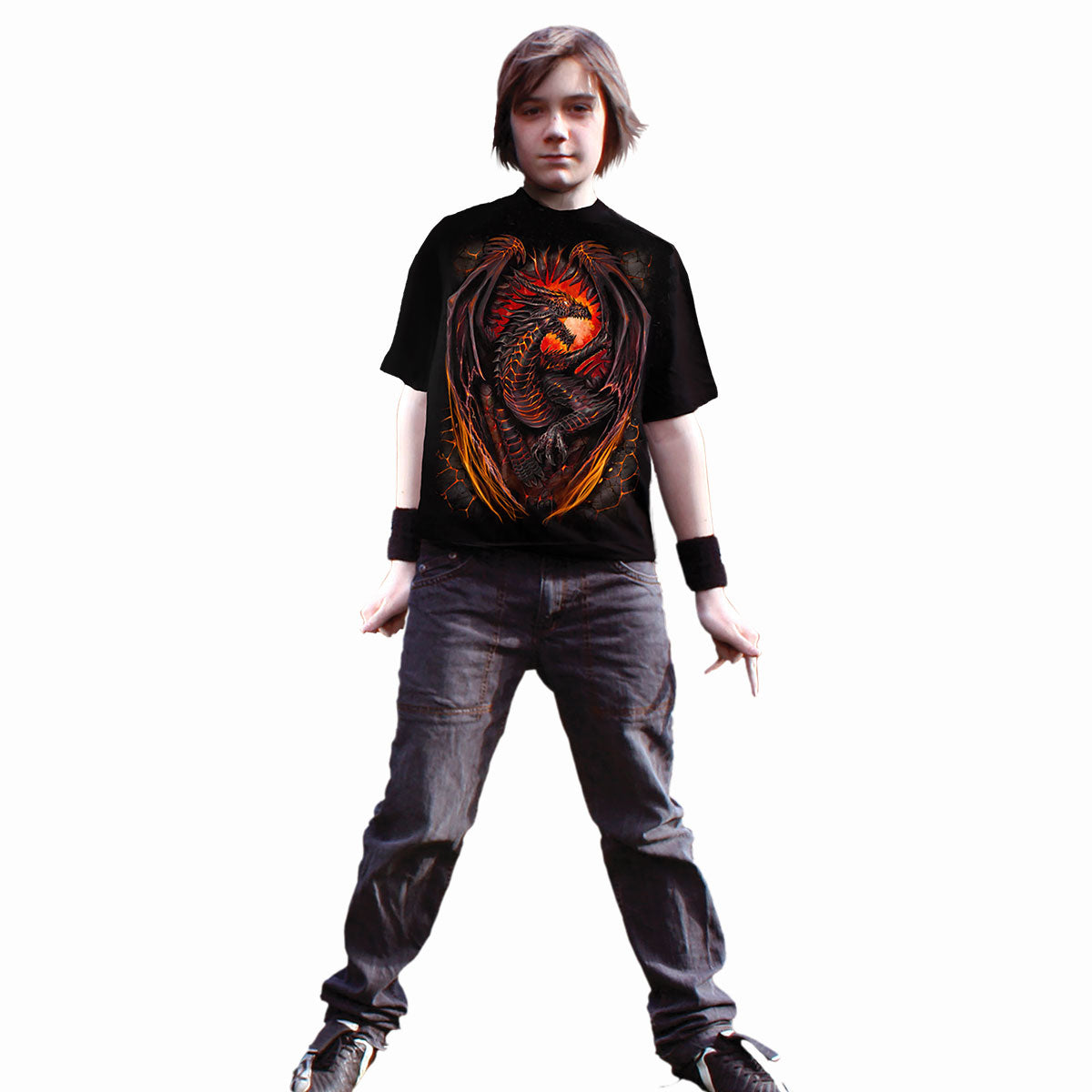 DRAGON FURNACE - Kids T-Shirt Black