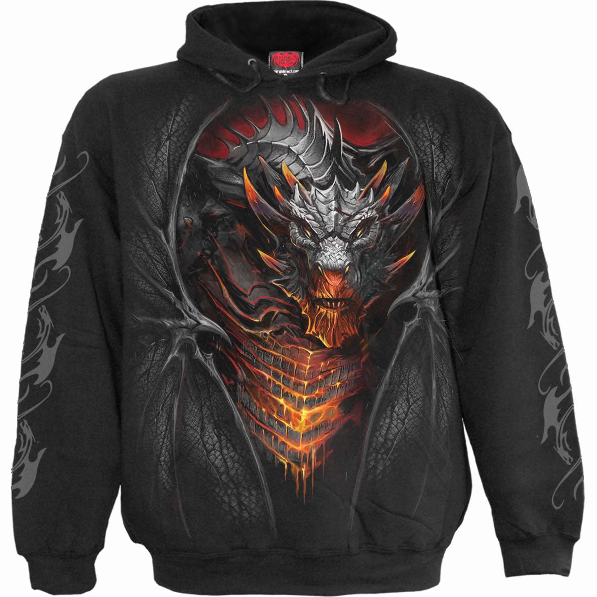 DRACONIS - Hoody Black - Spiral USA