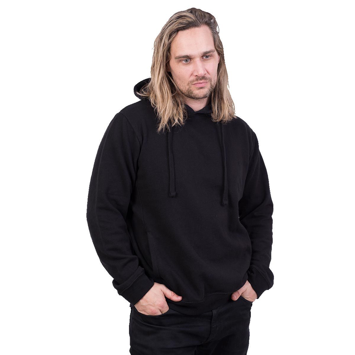 METAL STREETWEAR - Side Pocket Hoody Black - Spiral USA