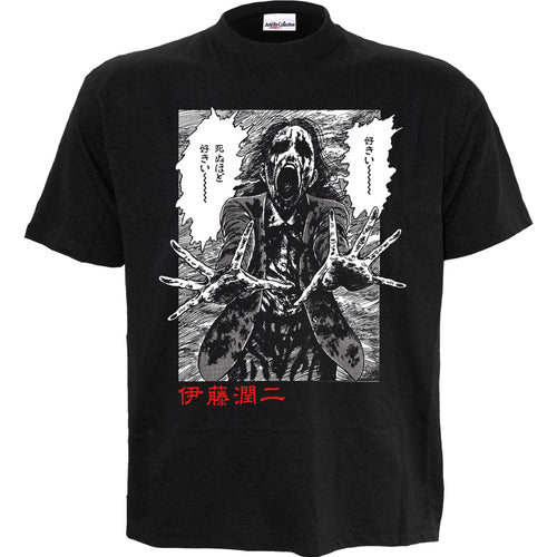 JUNJI ITO - GHOUL - Front Print T-Shirt Black