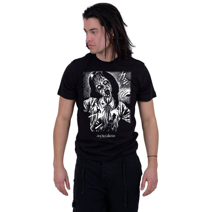 JUNJI-ITO - BLEEDING - Front Print T-Shirt Black