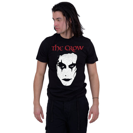 THE CROW - FACE - Front Print T-Shirt Black