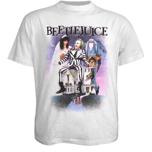 BEETLEJUICE - POSTER WHITE - Front Print T-Shirt White