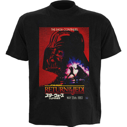 STAR WARS - VADER POSTER - Front Print T-Shirt Black