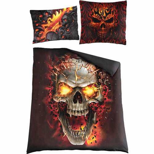 SKULL BLAST - Double Duvet Cover + UK And EU Pillow case