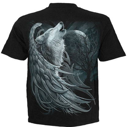 WOLF SPIRIT - T-Shirt Black - Spiral USA