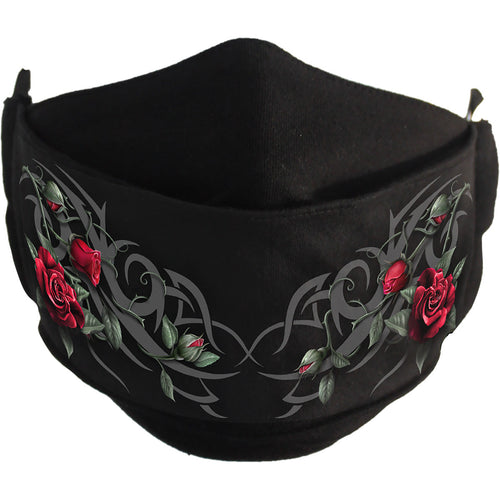 TRIBAL ROSE - Premium Cotton Fashion Mask with Adjuster