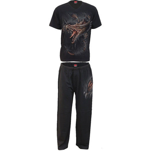 BREAKING OUT - 4pc Mens Gothic Pyjama Set