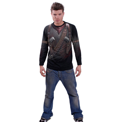 HOLSTER WRAP - Allover Longsleeve T-Shirt Black