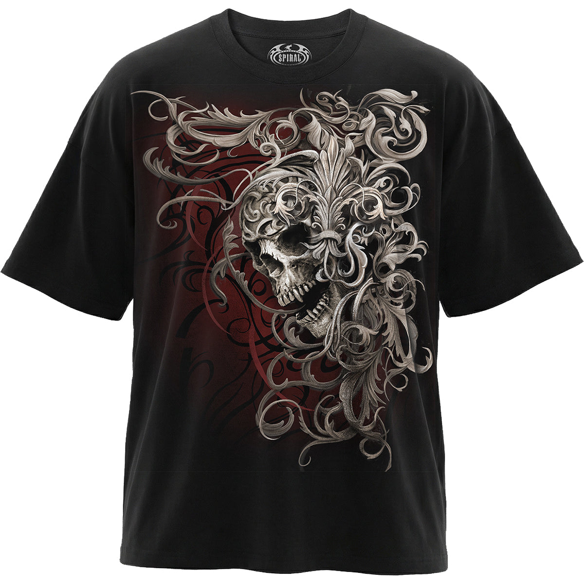 SKULL SHOULDER WRAP - Box T-Shirt Black